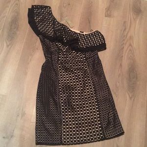 J.Crew one-shoulder dress in eyelet